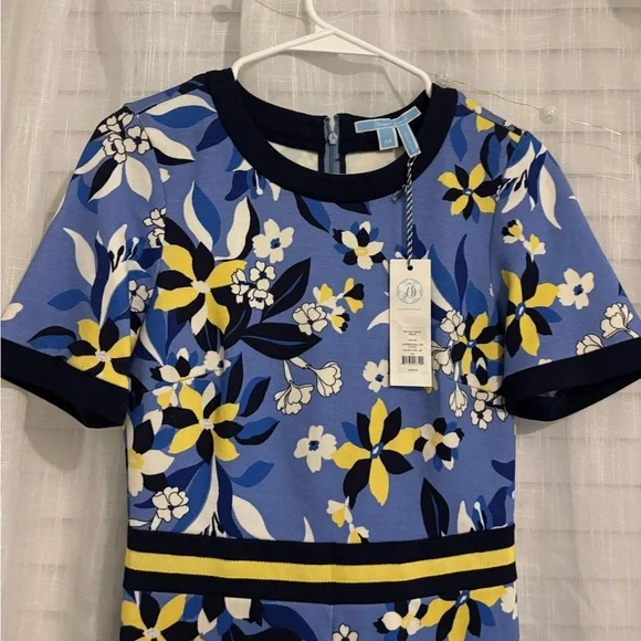 Draper James Persley Ponte Dress – Lavender Bellamy Floral - Picture 4 of 5